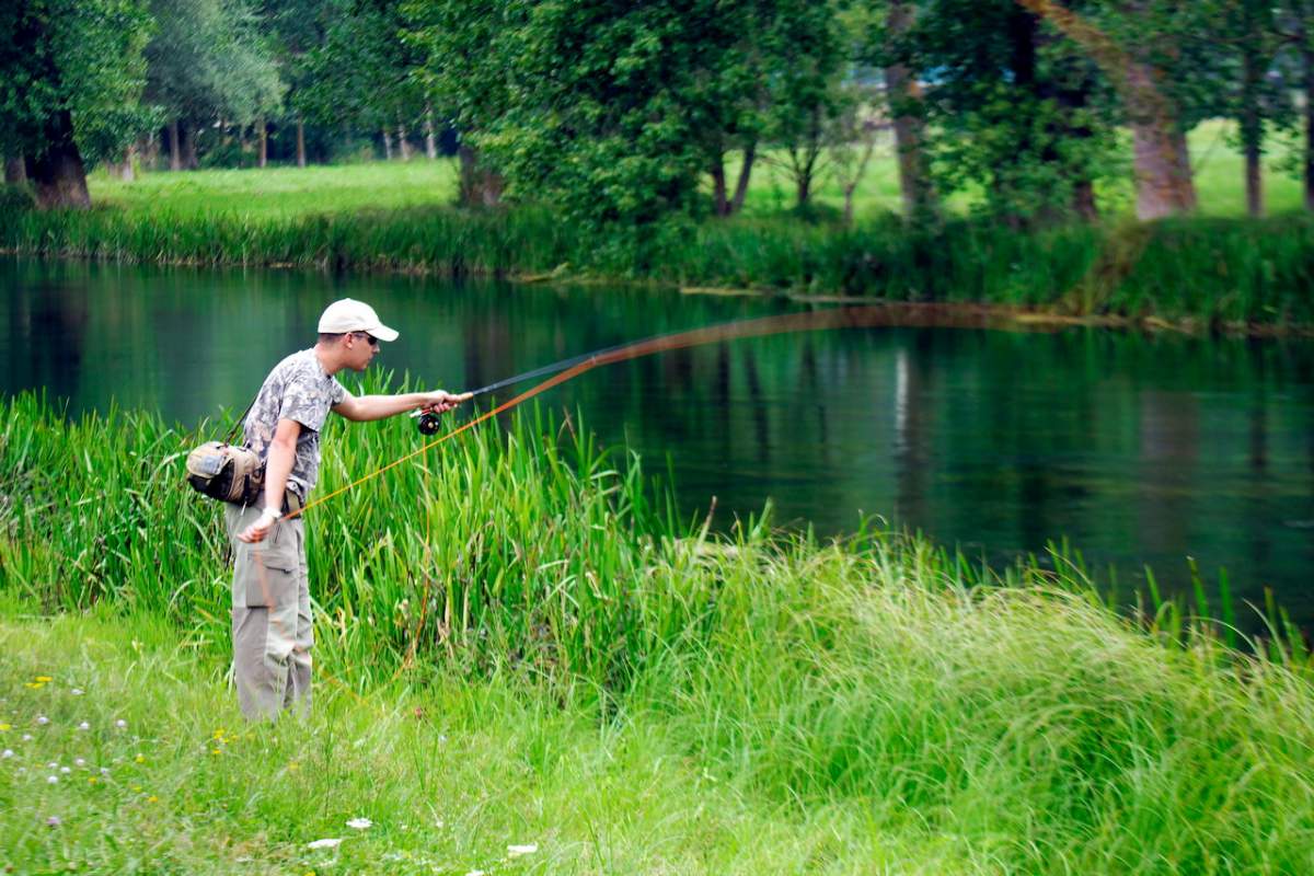 Pesca sul fiume Gacka